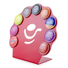 Porta Cápsula Acrílico Dolce Gusto Leque Vermelho - 9 un