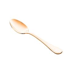CJ 12 COLHERES DE AÇO INOX P/MESA PVD GENEVE ROSE GOLD