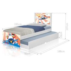 Bicama Patrulha Ursinhos com Colchões - Mais de Casa