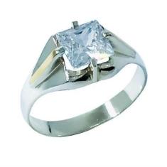 Solitário Quadrado - Cod 111 - Carlitos Joias, 25