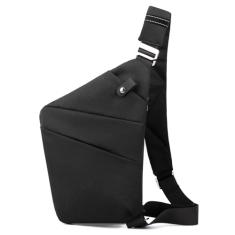 Bolsa de viagem antifurto, bolsa transversal de um ombro grande capacidade bolsa tiracolo moderna leve para esportes de viagem, Preto