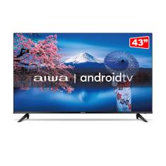 Smart TV Aiwa 43” Full HD Android Quad Core AWS-TV-43-BL-02-A WiFi Bluetooth HDR com Apps