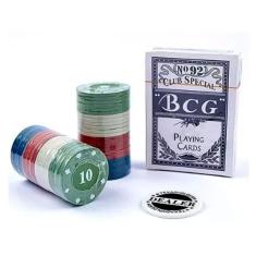 Kit De Poker Completo 54 Cartas E 80 Fichas