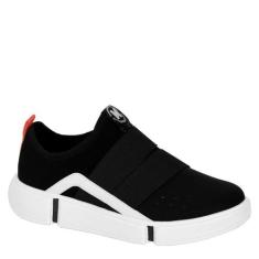 Tênis Infantil Masculino Lycra Calce Fácil Molekinho 2838206, Preto, B