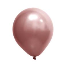 Balão Cromado Rose Gold - 9 polegadas - 25 Unidades