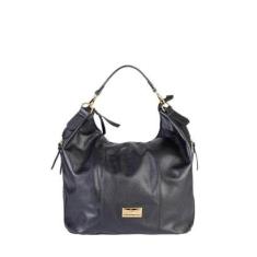 Bolsa saco mochila em couro liso Charlote-Feminino