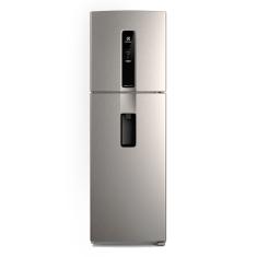 Geladeira Electrolux Frost Free Inverter 409L Água na Porta com AutoSense Duplex Inox Look IW46S - 220v