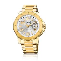 Relógio Pulso Everlast Masculino Calendário Aço E627-Masculino