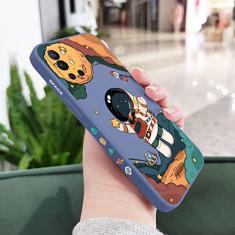 Capa de telefone astronauta para oneplus 10 10t 10r 9r 9rt 9 8t 8 7 7t pro 5g capa de silicone líquido, azul claro, para oneplus 7 pro