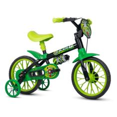 Nathor Bicicleta Aro para crianças, Tamanho da roda 12", Verde/Preto