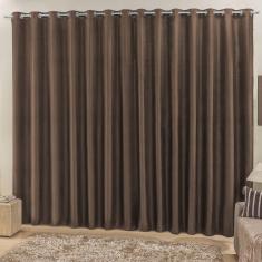 Cortina 4 Mts Sala Quarto Ráfia Para Trilho Suisso Baratissima Tabaco