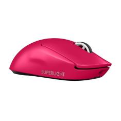 Mouse Gamer Sem Fio Logitech G PRO X SUPERLIGHT 2 com Tecnologia LIGHTSPEED, Ultraleve, Switch LIGHTFORCE, Sensor HERO 2 com 44K DPI, 5 botões programáveis e Bateria Recarregável - Rosa Magenta