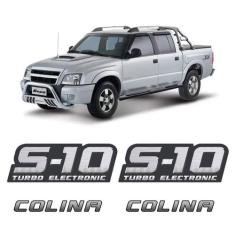 Kit Adesivos Laterais S10 Turbo Electronic + Emblema Colina - SPORTINO