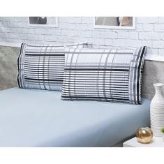 Jogo Lençol Solteiro 2 Peças 1,88X0,88X40Cm 180 Fios Cinza