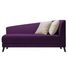 Divã Recamier Heitor 160cm com Almofada Lado Esquerdo Suede - Doce Son