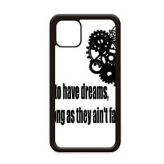 Capa com citação de sonho e realidade para iPhone 11 Pro Max para Apple Mobile Case Shell