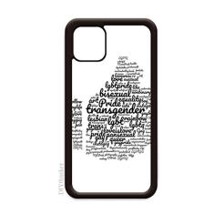 Capa Like Thumbsup Rainbow LGBT Wordcloud para iPhone 11 Pro Max para Apple Mobile Case Shell