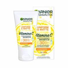 Protetor Solar Facial Hidratante Garnier Uniform & Matte Vitamina C FP