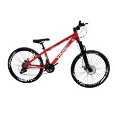Bicicleta Vikingx Tuff 30 Aro 26 Quadro Aluminio 21V Freerider Freio H