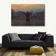 Quadro decorativo Rocky Balboa - Filme - Tela em Tecido