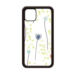 Arte abstrata de flores selvagens para iPhone 12 Pro Max capa para Apple Mini Mobile Case Shell