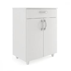 Balcão Multiuso Duna 2 Portas 1 Gaveta Branco Fiorello