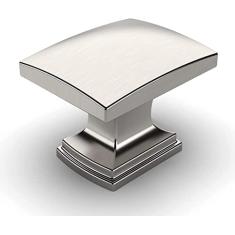 Asidrama Pacote com 30 maçanetas de armário de cozinha de níquel acetinado escovado, maçanetas de gaveta, puxadores de zinco para gavetas de cômoda