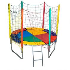 Cama Elástica De 1,83m Chicoplay Lona Colorida Nacional