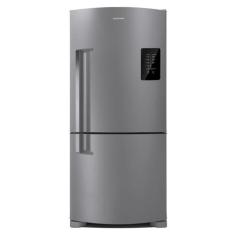 Geladeira Brastemp Frost Free Inverse 588 litros cor Inox com Smart Ba