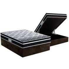 Cama Box Baú Casal: Colchão Espuma D33 Probel /EP ProDormir Advanced T