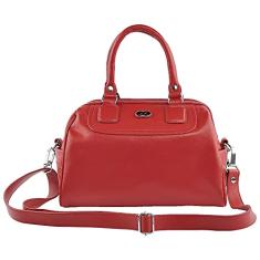 Bolsa Feminina AZALEIA em Couro (Vermelho)