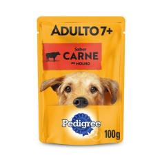 Ração Úmida Pedigree Sachê Carne ao Molho para Cães Adultos Sênior 7+ 