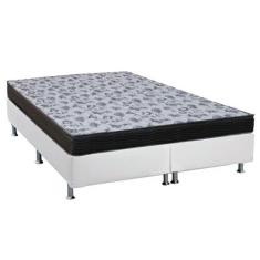 Cama Box Queen: Colchão Espuma Ortobom D33/EP Anatômico Fort Tech ISO 
