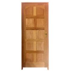 Kit Porta de Madeira Maciça Topázio Rodam Mista - 2.10 (A) X 0.82 (L) 