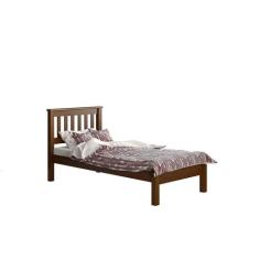 Cama Solteiro de Madeira Castanho Acetinado - Piratini