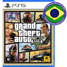 GTA 5 PS 5 Grand Theft Auto V Mídia Física Rockstars Envio Imediato (E