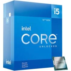 Processador Intel Core I5-12600KF 12ª Geração, 3.7GHz, Cache 20MB, 10 Núcleos, 16 Threads, LGA 1700 - BX8071512600KF
