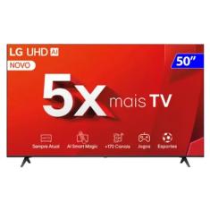 Smart TV 50 Polegadas LG LED 4K, 3 HDMI, 2 USB, ThinQ, Alexa - 50ut8050psa