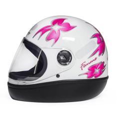 Capacete San Marino Fórmula 1 Femme Moto Flor Integral-Unissex