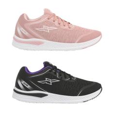 Kit 2 Pares Tênis Feminino FXB Esportivo Original Academia Caminhada-Feminino