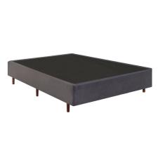 Base Box Casal 138x188x37cm Mannes Cinza