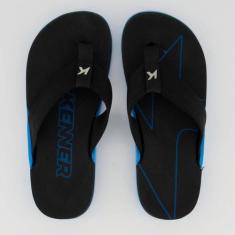 Chinelo Kenner NK6 Pro Preto e Azul, 42