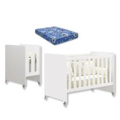 Berço Americano 4 em 1 Evolution Mini Colchão - Reller Móveis Infantis