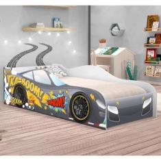 Cama Carro Kaboom Chumbo Solteiro - CasaH