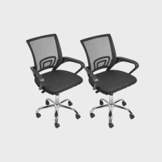 Kit 2 Cadeiras para Escritório Diretor Tok