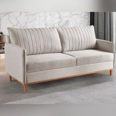 Sofá Living 2 Lugares Persa Exala Sofisticação E Conforto. Marfim