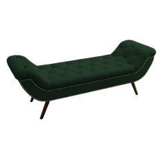 Recamier Divã Odessa P04 140 Cm Suede Verde Tca 947