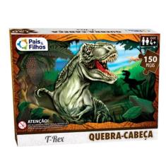 Quebra Cabeça Com 150 Peças Dinossauro Animal Princesa Temas - Pais e 