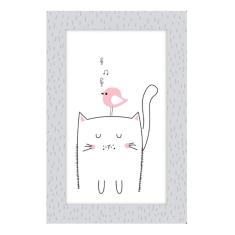 Quadro Placa Decorativa Infantil Gato - D'Rossi
