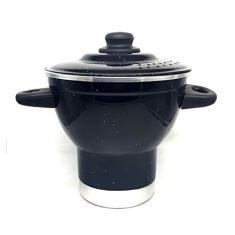 Cuscuzeiro de Alumínio n 18 Preto Liso